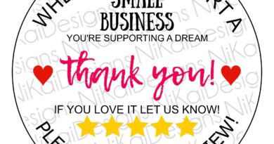 Thank You for supporting my small business