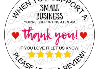 Thank You for supporting my small business